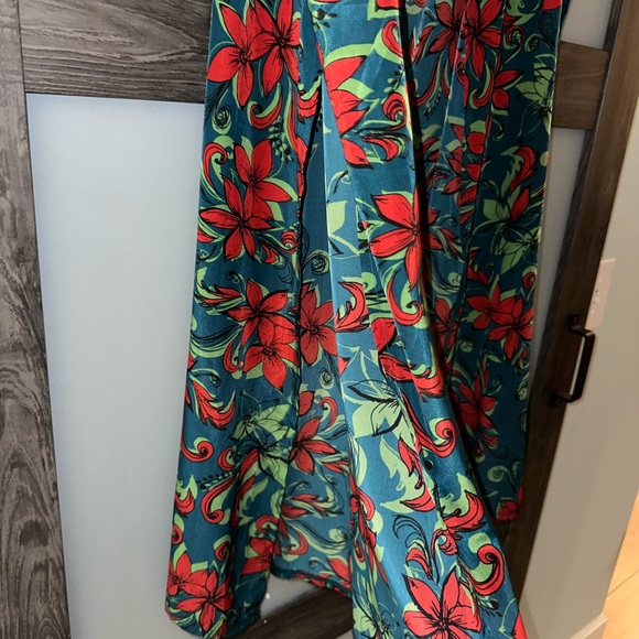 LuLaRoe Joy - Teal, Red, Green - NWOT - Picture 4 of 7